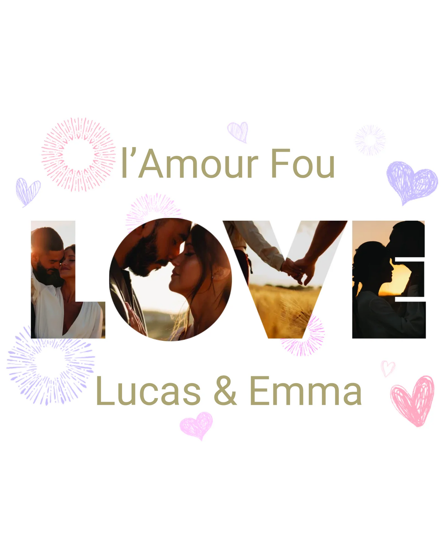 Cadre 30x40cm LOVE