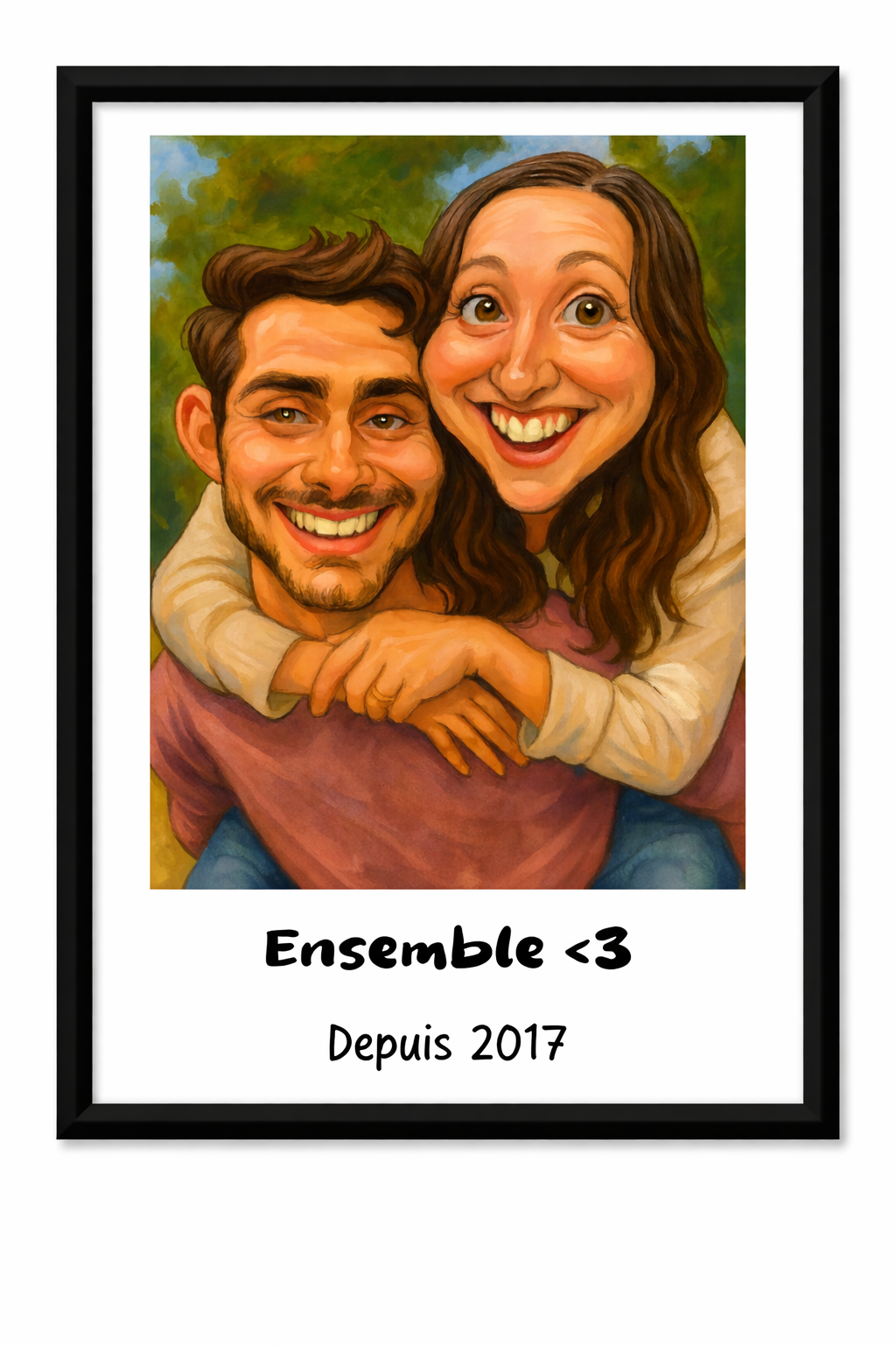 Cadre caricature 30x40cm