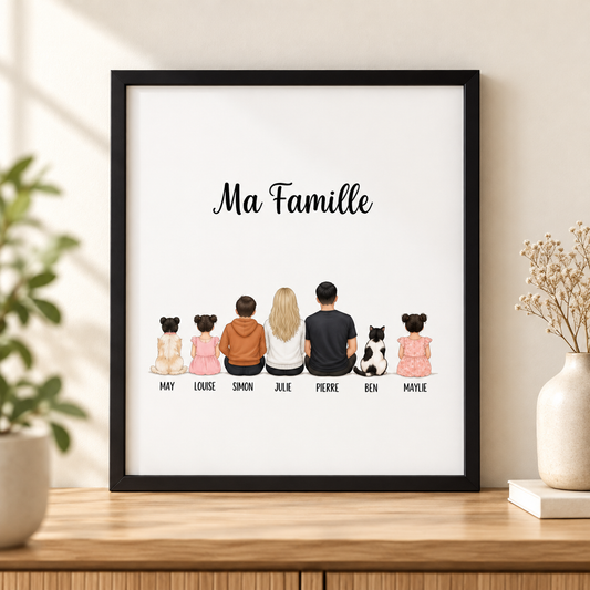 Poster personnalisé famille