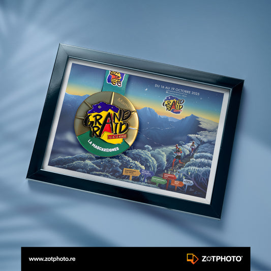 Cadre médaille 20x15cm