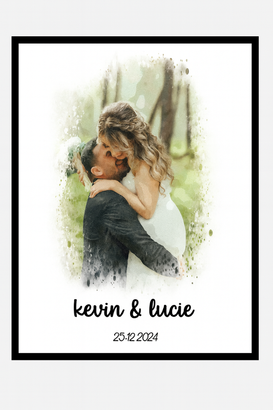Cadre photo couple 30x40cm