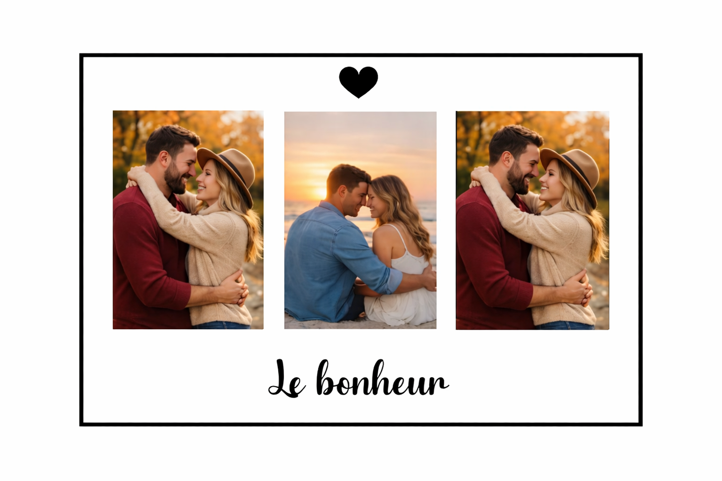 Cadre 30x40cm pèle mèle paysage