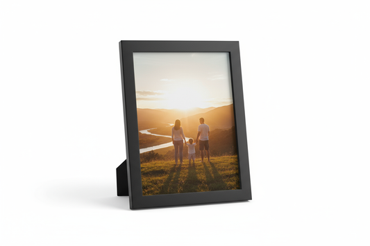 Cadre photo noir 10x15cm avec photo à l'intérieur 
